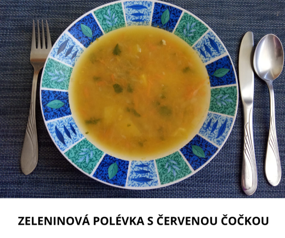 Zeleninová polévka s červenou čočkou