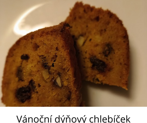 Vánoční dýňový chlebíček
