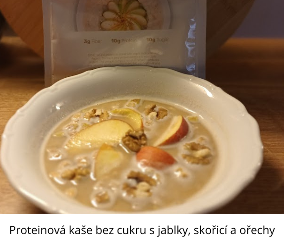 Proteinová kaše s jablky