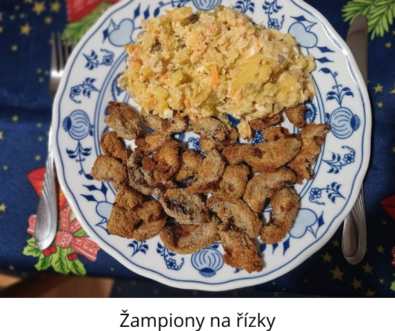 Žampiony na řízky