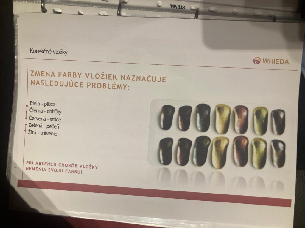 korekční vložky do bot-zabarvení
