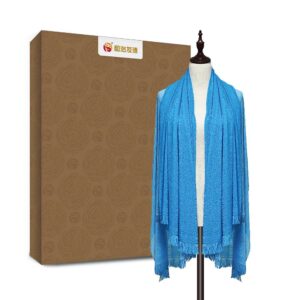 energetická šála modrá